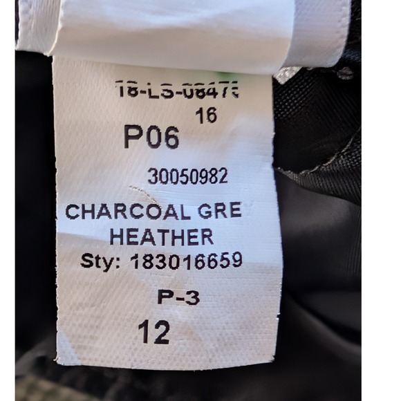 TALBOTS Barely Boot Curvy Boot Cut  Charcoal Gray Trouser Pants Women's 12 - Picture 10 of 11